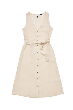 Sleeveless Linen Maxi Dress