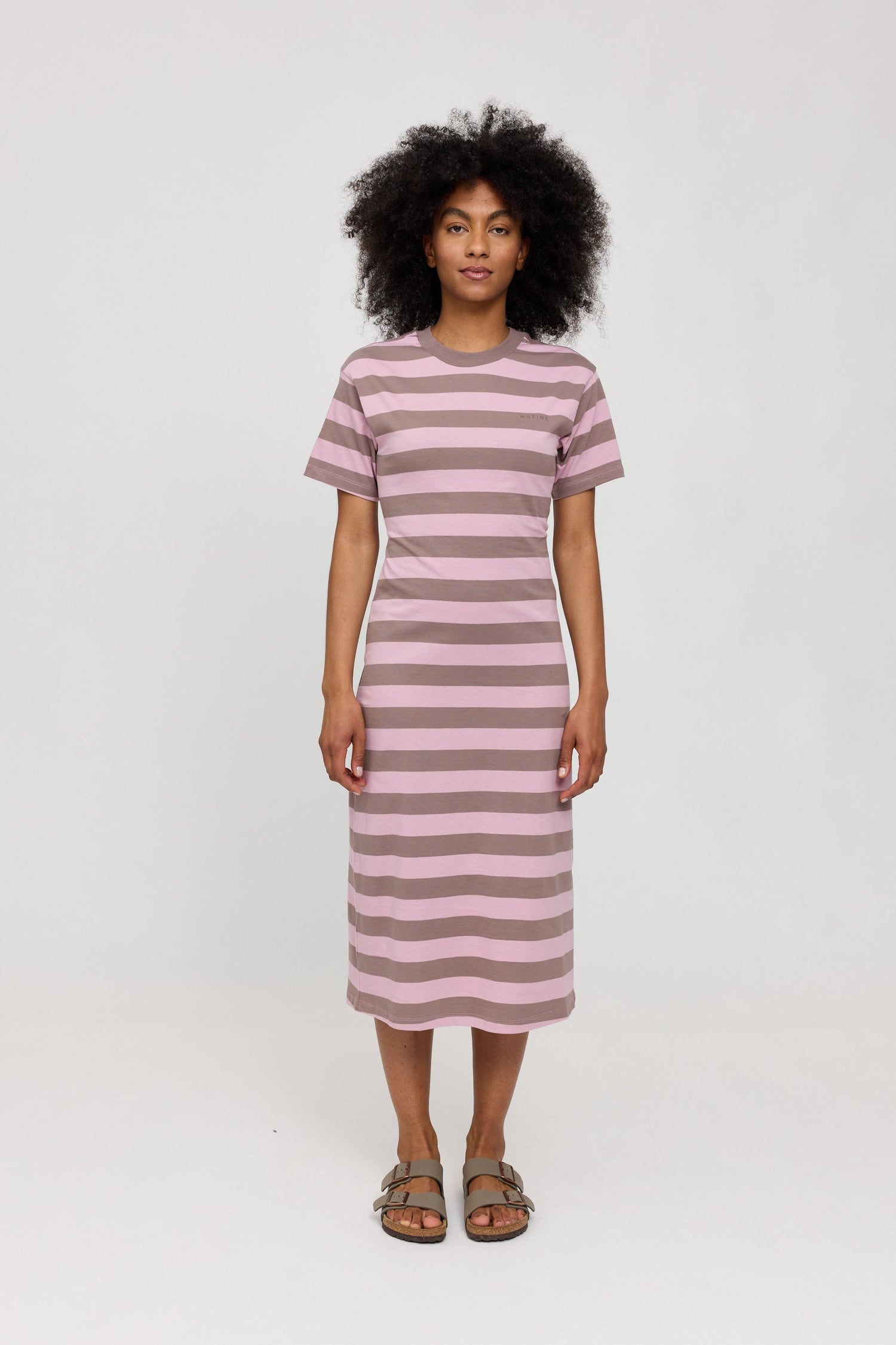 Midi Block Stripes Dress