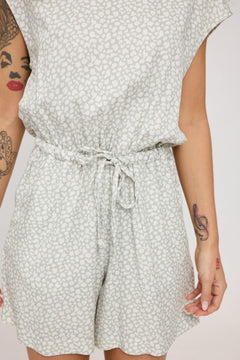 Short Printed Jumpsuit