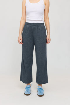 Jersey Knit Wide Leg Pants
