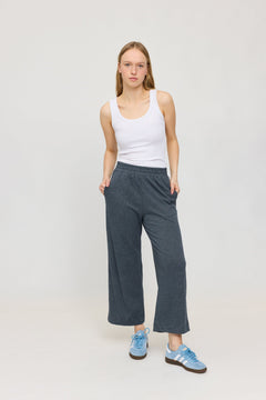 Jersey Knit Wide Leg Pants