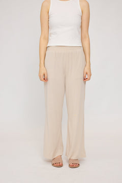 Jersey Knit Wide Leg Pants