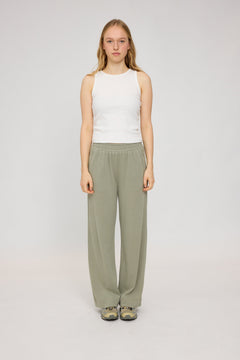 Jersey Knit Wide Leg Pants