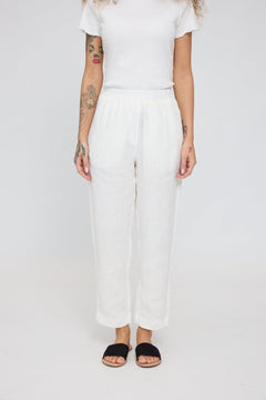 Straight Leg Linen Pants