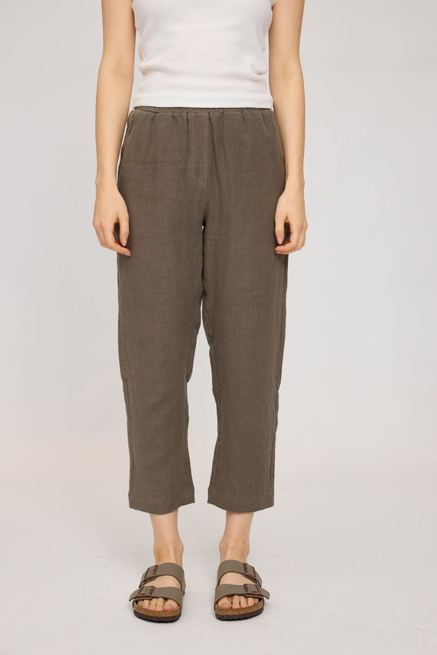 Straight Leg Linen Pants