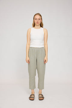 Straight Leg Linen Pants