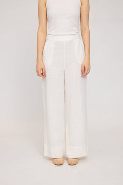 Wide Leg Linen Pants