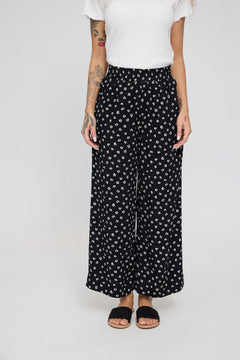 Printed Wide Leg Pants