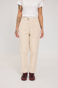 Barrel Leg Corduroy Pants