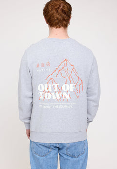 Men's Back Print Sweatshirt