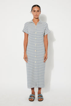 Pavia Dress Blue Stripes