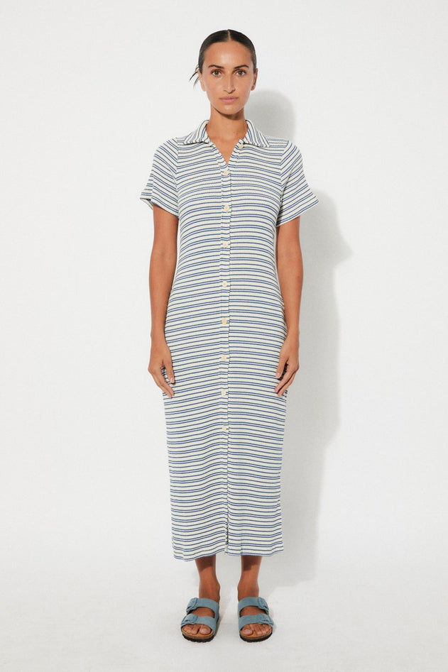 Pavia Dress Blue Stripes