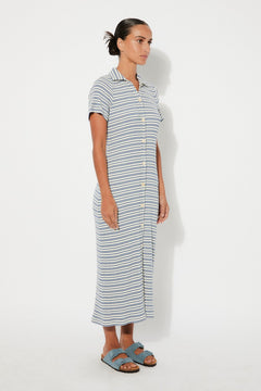 Pavia Dress Blue Stripes