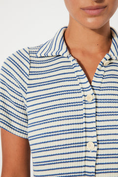 Pavia Dress Blue Stripes