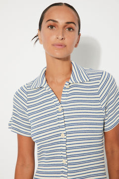Pavia Dress Blue Stripes
