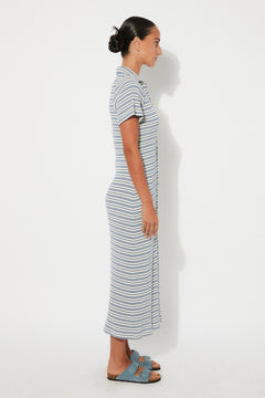 Pavia Dress Blue Stripes