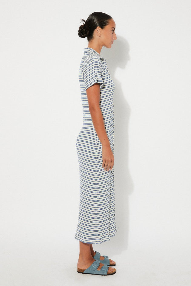 Pavia Dress Blue Stripes