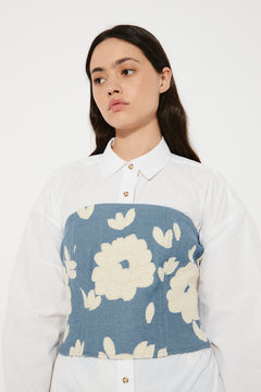 Pearl Corset Top Flowers