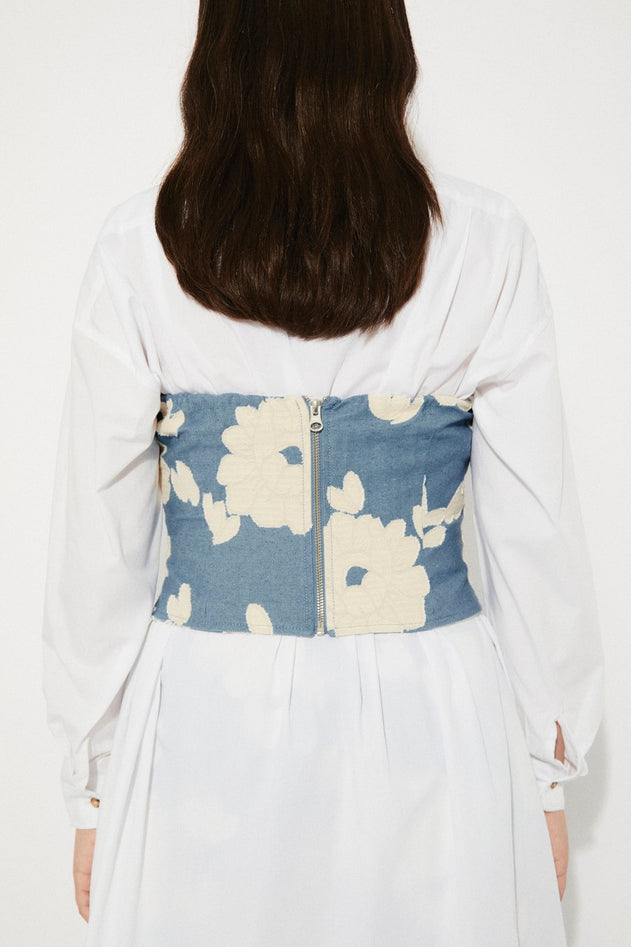 Pearl Corset Top Flowers