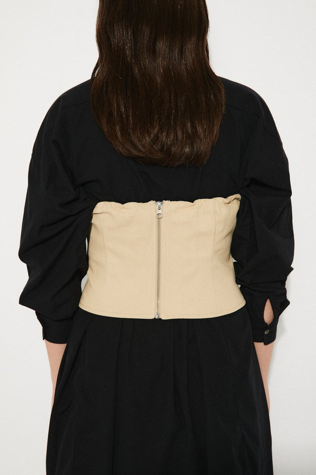 Pearl Corset Top Beige