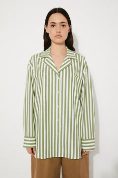 Pure Shirt Green Stripes