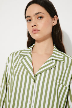 Pure Shirt Green Stripes
