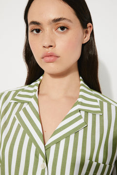 Pure Shirt Green Stripes