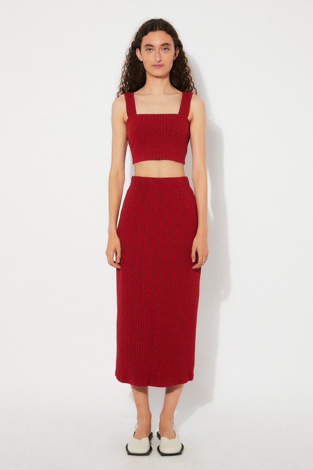 Flair Knitted Midi Skirt