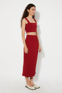 Flair Knitted Midi Skirt