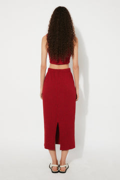 Flair Knitted Midi Skirt