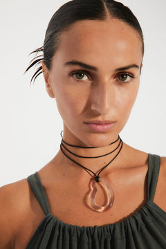 Llac Necklace Transparent / Black
