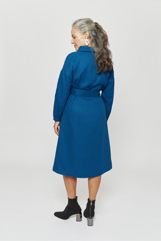 Amalia Dress Petrol Blue
