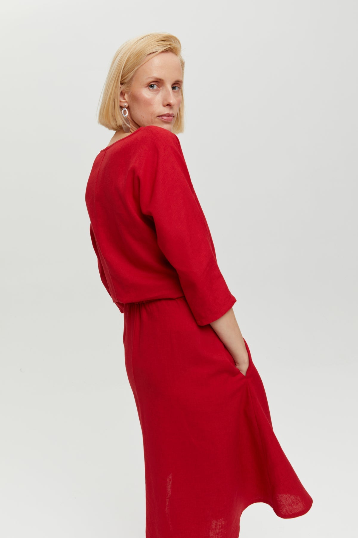 Nane Dress Red