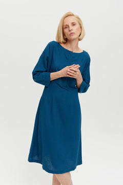 Lusin Dress Petrol Blue