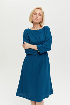 Lusin Dress Petrol Blue