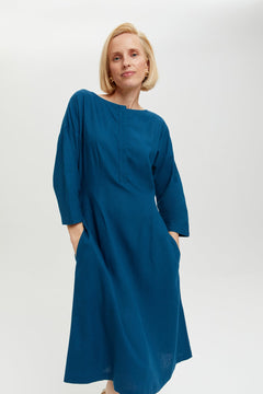 Lusin Dress Petrol Blue