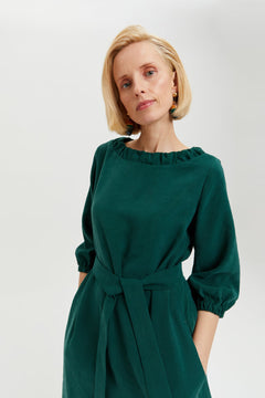 Celine Dress Dark Green