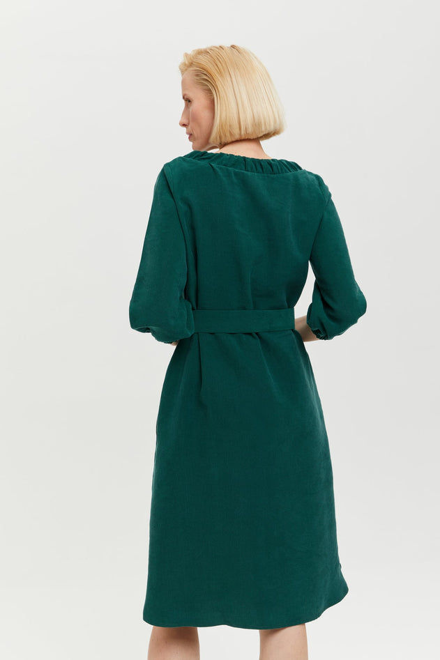 Celine Dress Dark Green