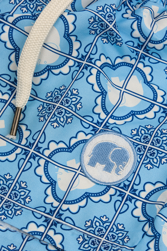 Tiles SEAQUAL®YARN Kid's Swim Trunks Light Blue