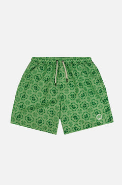 Men's Tiles Swim Shorts Aqua Green