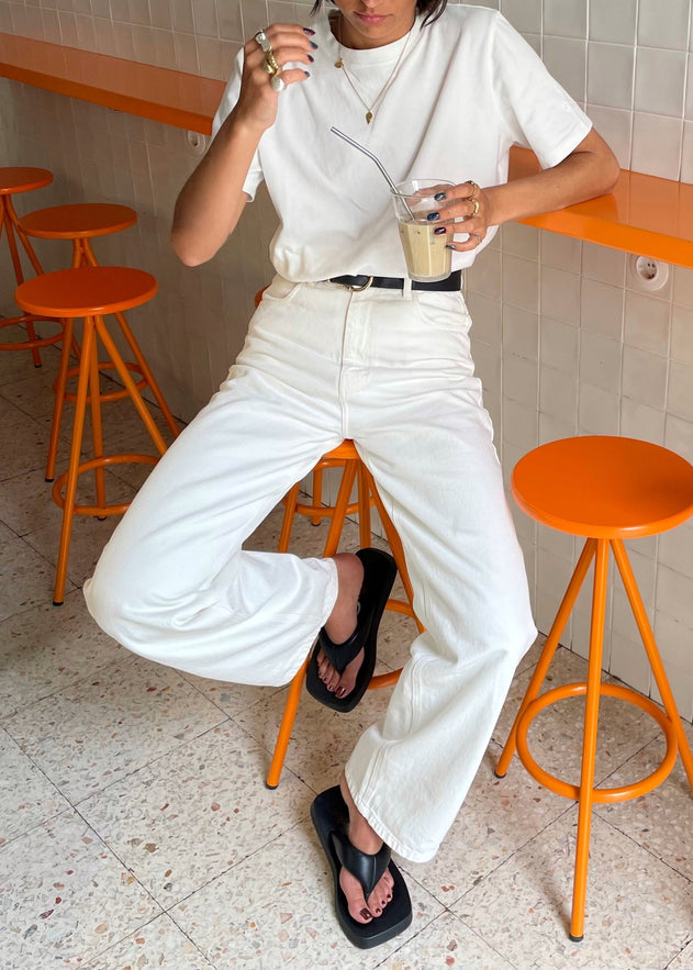 Damian Straight Fit Jeans White