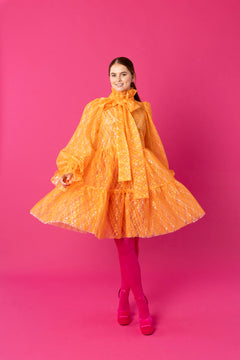 Dishy Dress Lace Orange