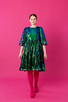 Dishy Dress Sequin Green