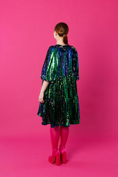 Dishy Dress Sequin Green