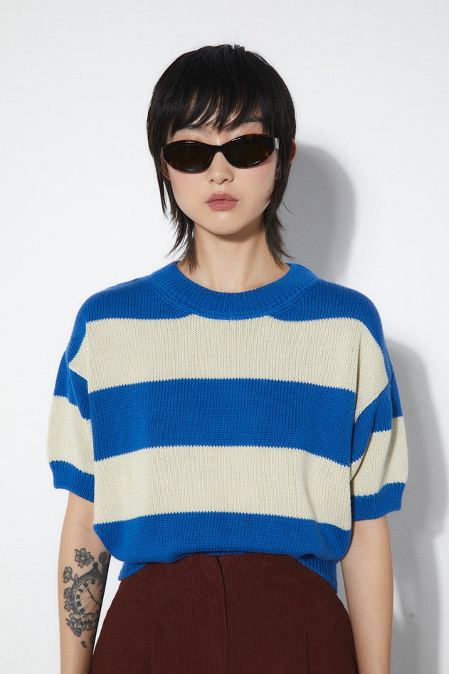Pattie Sweater Blue Stripes