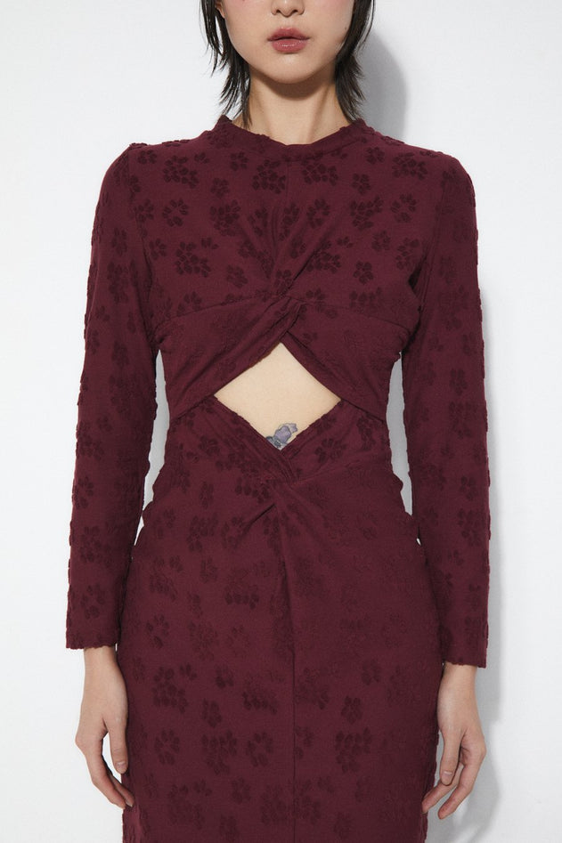 Barbara Dress Burgundy