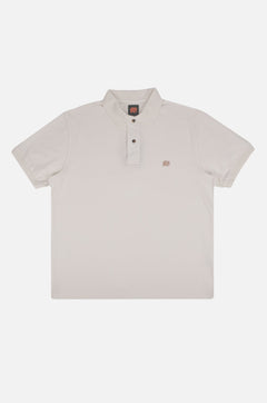 Alcalali Pigment Dyed Polo Shirt Almond Milk