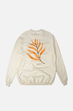 Men's Palmeral Pigment Midweight Sweater Ecru