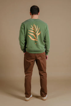 Men's Palmeral Pigment Midweight Sweater Pinnas Green