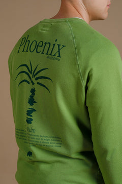Men's Washingtonia Midweight Pigment Sweater Raquis Green